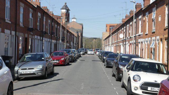 terraced street in leicester